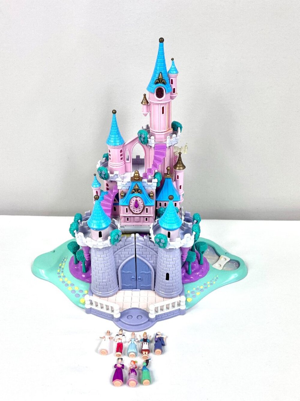 Vintage Polly Pocket Cinderella Enchanted Castle Playset Figures Lights Up